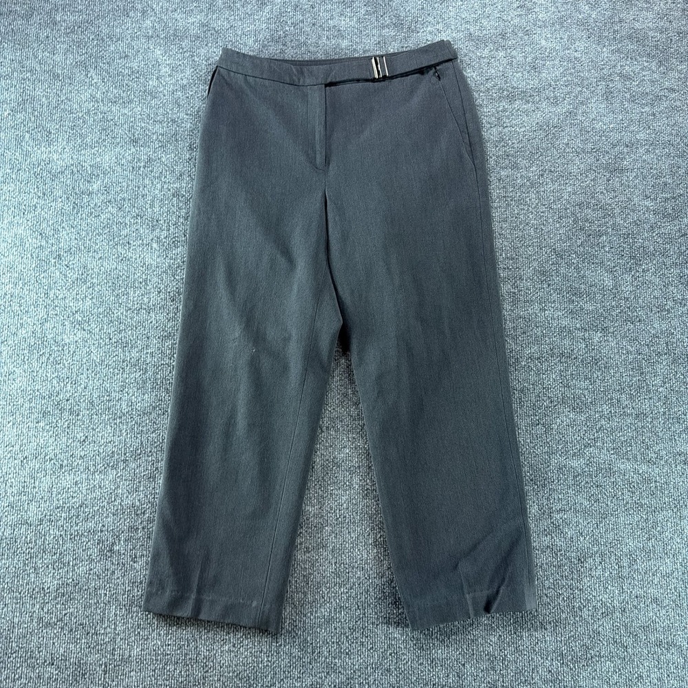 Lauren Ralph Lauren Womens 6 Gray Straight Leg Dress Pants Buckle Office Career